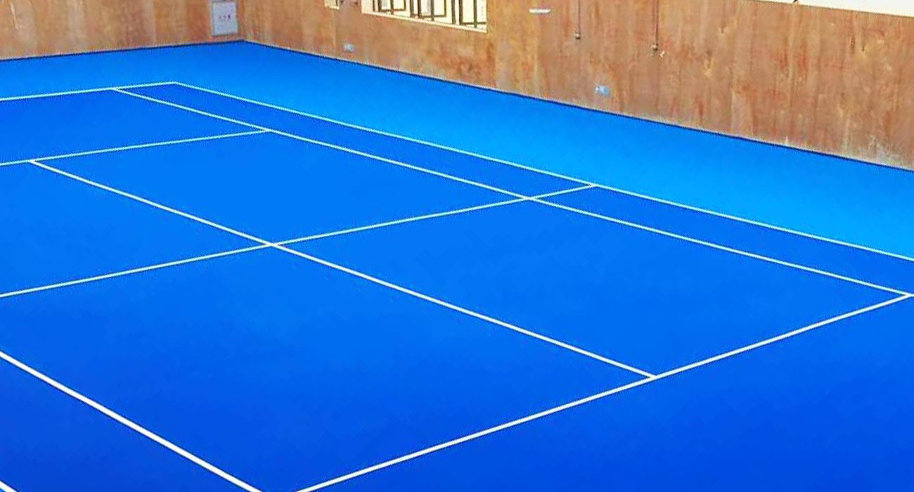 泉州毓才中心小学室内网球场，弹丙1000方
